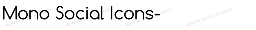 Mono Social Icons字体转换